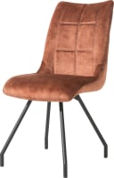 chaise - 4 pieds + poignee - tissu karese