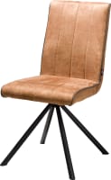 chaise - 4 pieds noir - tissu Calabria 4 couleurs