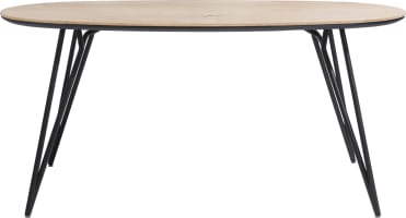 table de bar ovale 220 x 120 cm. (hauteur: 92 cm.)