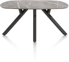 Tisch - oval - 200 x 105 cm.