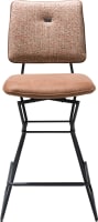 chaise bar - fonction pivotante -cadre noir - combi Kibo / Fantasy
