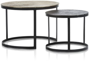 Magali set de 2 tables basses H41-35cm
