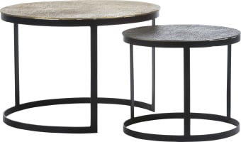 Magali set de 2 tables basses H41-35cm