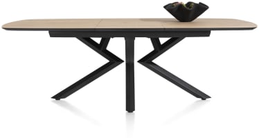 table à rallonge ovale - 180 (+ 60) x 110 cm