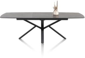 table à rallonge 190 (+ 60) x 110 cm - pied central