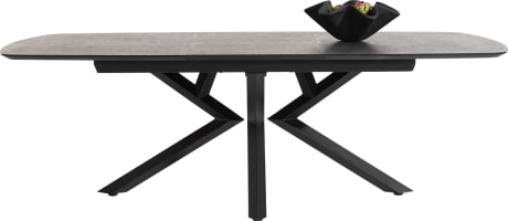 table a rallonge ovale - 180 (+ 60) x 110 cm