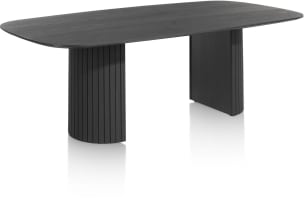 ovaler Tisch - 270 x 120 cm (Fuß aus Holz)