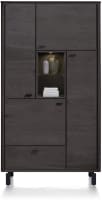 armoire 110 cm - 4-portes + 1-tiroir + 2-niches