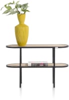 table d'appoint ovale 90 cm + 1-niche