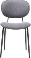 chaise - cadre noir (ROB) - tissu Ponti