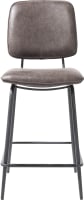 chaise de bar - cadre off black - tissu Secilia
