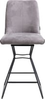chaise de bar cadre noir + combi tissu Savannah / Pala