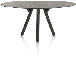table de bar - ellipse - 240 x 110 cm. (hauteur: 92 cm.)