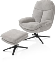 relaxfauteuil (incl. poef) - stof Enzo