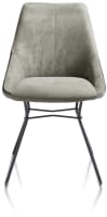 chaise cadre noir + combi tissu Savannah / Pala