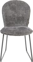 chaise metal graphite - tissu Vulcano