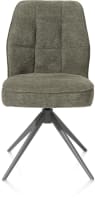 chaise - pietement graphite - pivotante - confort ressorts - combination Calabria / Vada