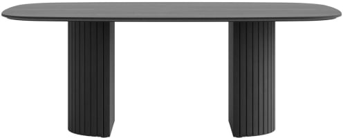 ovaler Tisch 210 x 120 cm (Fuß aus Holz)
