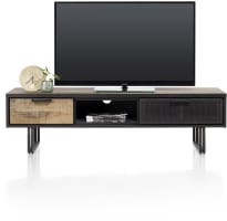 meuble tv 160 cm - 2-tiroirs + 1-niche