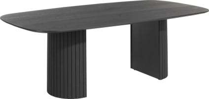 table - ovale - 270 x 120 cm. (pied en bois)