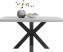 table 150 x 150 cm - plateau beton