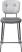 chaise de bar - cadre off black + ressorts ensaches