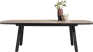 table a rallonge ovale 190 (+ 60) x 110 cm
