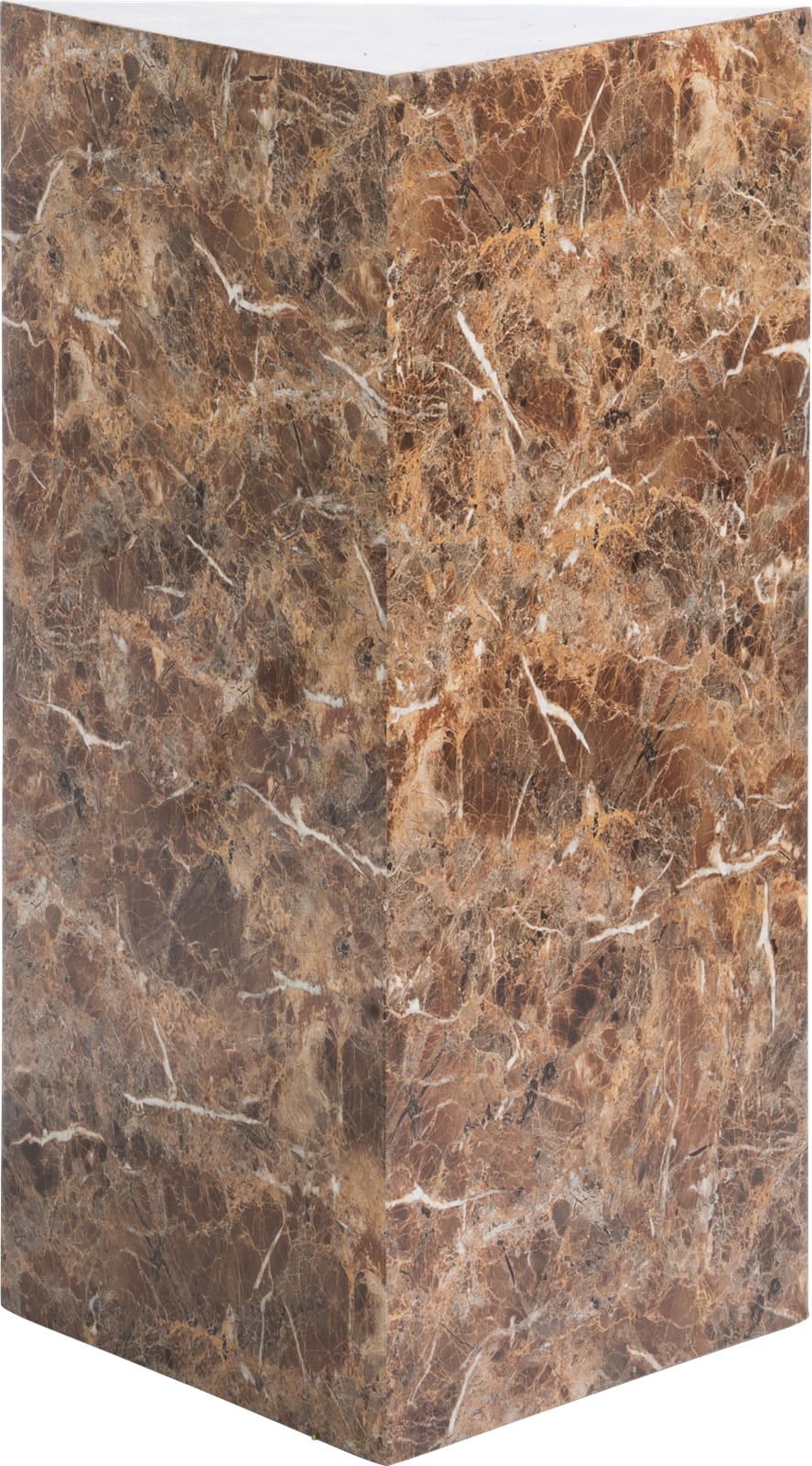 Meuble colonne Latima 52x35x160cm - chêne/marbre Bohémien