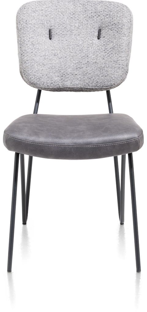 Esszimmerstuhl June in Hellgrau mit Taschenfederkern 