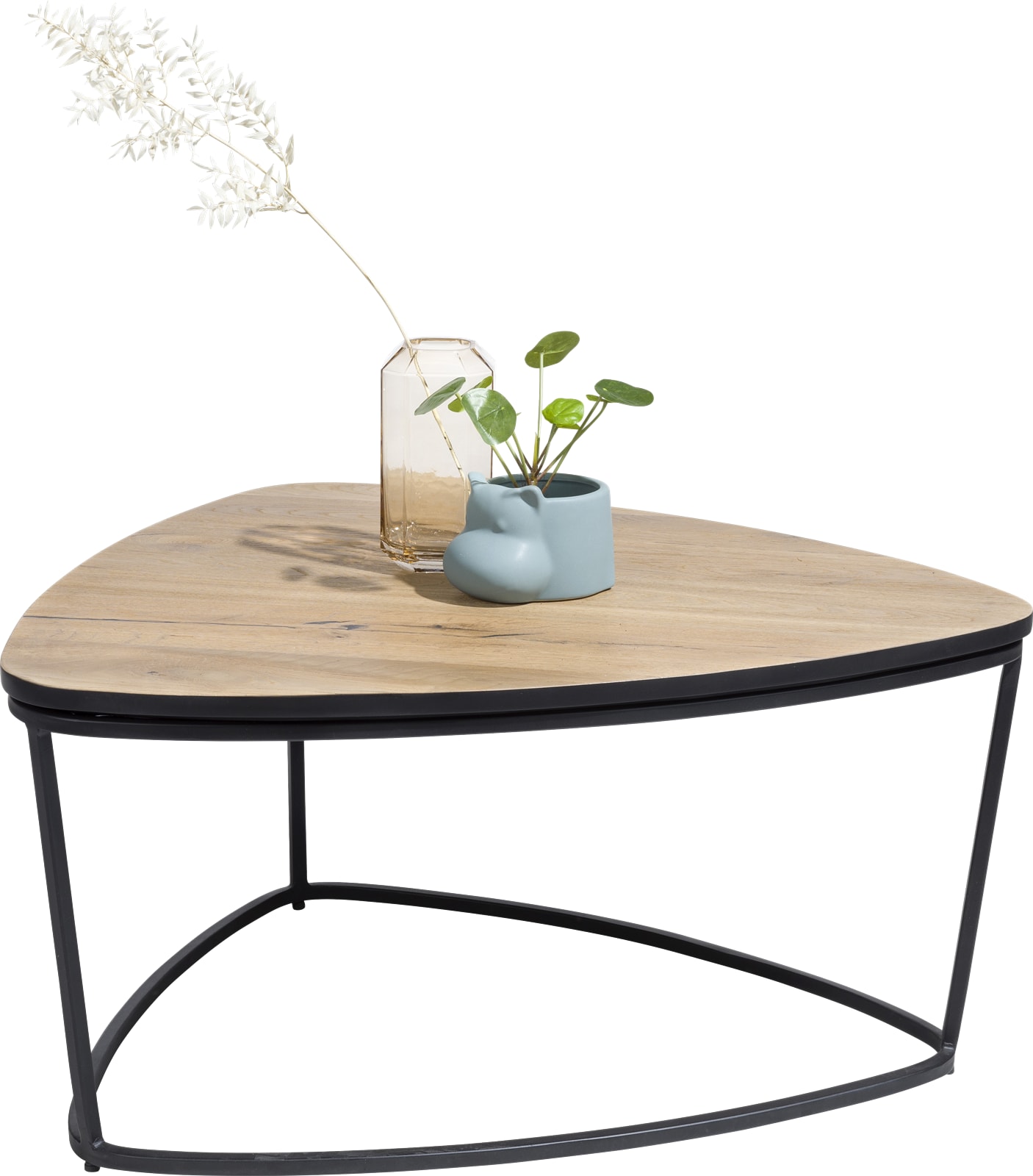 Table basse en acier et bois massif Brick – 80 x 160 x 45 cm - MY