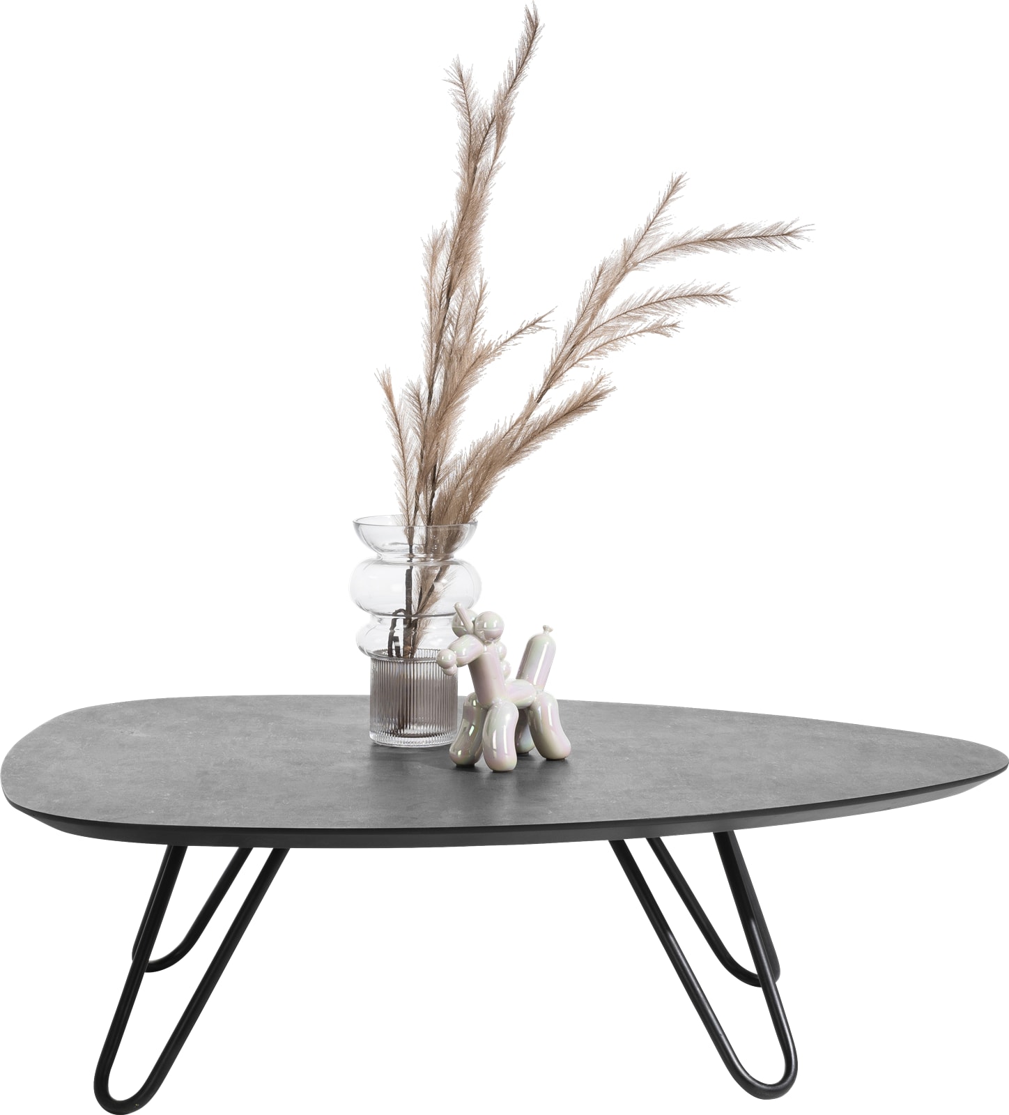 pijp R Afstudeeralbum Masura lage salontafel met zwart metalen poot 110x88cm
