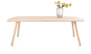 XOOON - Niora - eetkamertafel 240 x 100 cm - rechthoek - houten poot