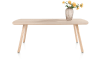 XOOON - Niora - eetkamertafel 210 x 100 cm - rechthoek - houten poot