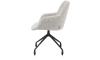 XOOON - Mats - chaise à accoudoirs - piétement aluminium + roulettes - selected choices