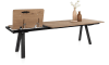 Happy@Home - Zade - uitschuiftafel 200 (+ 80) x 100cm - onderstel gaat mee naar buiten