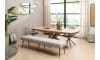 Henders & Hazel - Jace - banc sans dos + confort ressorts - tissu Luton