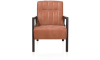 Henders and Hazel - Northon - Natuurlijk - fauteuil met houten arm vintage clay / white / black
