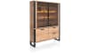 Happy@Home - Perth - Natuurlijk - buffet 150 cm - 2-glasdeuren + 1-deur + 2-laden (+ LED)