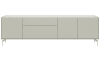XOOON - Noon - buffet 240 cm - 3-portes + 2-tiroirs - complet silk grey