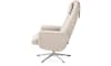 Henders & Hazel - Torino - fauteuil (incl. pouf) - silk grey