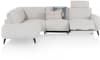 XOOON - Carini - Banken - hoekbank 2,5 zits arm rechts electrisch + ottomane links - Vada Ivory