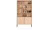Henders & Hazel - Castello - vaisselier 123 cm - 2-portes + 9-niches (+ LED)