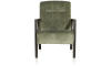 Henders and Hazel - Northon - Natuurlijk - fauteuil met houten arm vintage clay / white / black