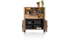 Henders & Hazel - Pavarotti - Highboard 125 cm - 2-Türen + 1-Lade + 1-Klappe + 2-Nischen (+ LED)