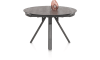 Henders & Hazel - Magalo - table a rallonge 120 (+ 40) x 120 cm - ceramique sur verre