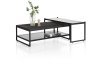 XOOON - Modali - Scandinavisch design - salontafel 100 x 38 cm - glas blad - hoog