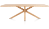 Henders & Hazel - Nyborg - Tisch 230 x 100 cm - Tischplatte mit natürliche Baumkante - Mittelfuß Holz