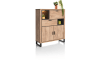 Henders & Hazel - Pavarotti - Highboard 125 cm - 2-Türen + 1-Lade + 1-Klappe + 2-Nischen (+ LED)