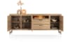 Henders & Hazel - Nystead - buffet 240 cm. - 3-portes + 2-tiroirs + 1-niche (+ LED)