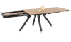 Happy@Home - Perth - Natuurlijk - uitschuiftafel 200 (+ 80 cm.) x 100 cm - uitschuif uiteinde